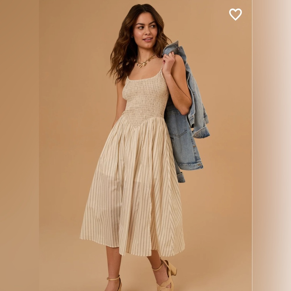 Sophia Smocked Midi Dress